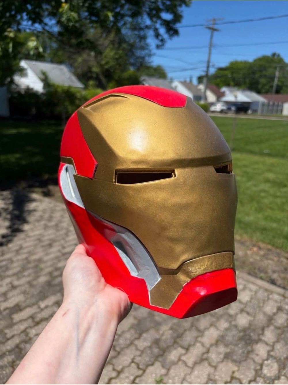 3D printed iron man helmet